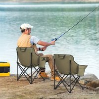 SUNULA 2er Set Faltbar Campingstuhl, Kompakter Angelstuhl bis 100kg, Tragbare Strandstuhl Picknickstuhl mit Tragetasche, Olivgrün SUNULA 2er Set Faltbar Campingstuhl, Kompakter Angelstuhl bis 100kg, Tragbare Strandstuhl Picknickstuhl mit Tragetasche, Olivgrün von SUNULA