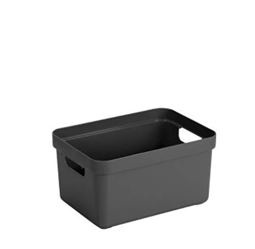 6 x SUNWARE Sigma Home Box - 5,0 Liter - ohne Deckel - anthrazit von SUNWARE perfectly organised
