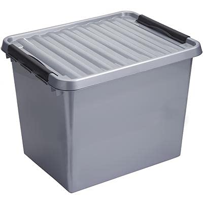 SUNWARE Q-Line Box - 52 Liter - 500 x 400 x 380mm - Silber/schwarz von SUNWARE perfectly organised
