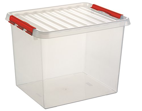 Sunware Q-Line Aufbewahrungsbox, transparent rot, 52 Liter von SUNWARE perfectly organised