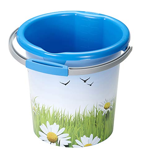 Sunware Decor Flowers Waterline Eimer, Blau, 12 Liter von SUNWARE perfectly organised