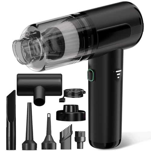 SUNXBUK Auto Staubsauger Stark Akku,20000PA/15000PA/7500PA Handstaubsauger Kabellos,3 in 1 Mini Staubsauger mit Bürstenloser Motor,Tischstaubsauger,0,19 Liter Staubbehälter,6000mAh von SUNXBUK