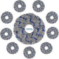 (10 Stück) waschbare und wiederverwendbare Wischpads für ECOVACS DEEBOT X1 OMNI/ X1 PRO OMNI/ X1 TURBO/ X1 PLUS/T10 OMNI/ T10 TURBO, Mikrofasertücher von SUNXURY