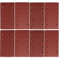 10er-Pack Schleifblätter 93 x 185 mm - 8-Loch-Quadrat-Klett-Schleifpapier - 600 verschiedene Körnungen - Polieren und Rostentfernung von SUNXURY