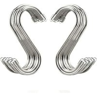 20er-Pack 3,4 Zoll S-förmige Haken, Kleiderbügel aus Edelstahl, Aufhängehaken für Küche, Werkstatt, Bad, Garten 20er-Pack 3,4 Zoll S-förmige Haken, Kleiderbügel aus Edelstahl, Aufhängehaken für Küche, Werkstatt, Bad, Garten von SUNXURY