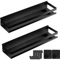 2er Set Duschregal ohne Bohren, Duschregal Bad Schwarz Duschregal Edelstahl Duschregale Wandmontage Dusche 30CM 2er Set Duschregal ohne Bohren, Duschregal Bad Schwarz Duschregal Edelstahl Duschregale Wandmontage Dusche 30CM von SUNXURY