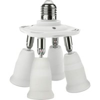 4 in 1 E27 Sockel Splitter Adapter Konverter Kronleuchter Sockel 10.510.512.5 (cm) von SUNXURY