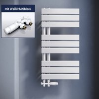 ELEGANT Badheizkörper Handtuchhalter Weiß Handtuchwärmer Panel Handtuchtrockner mit Ventil,76x40cm Seitenanschluss ELEGANT Badheizkörper Handtuchhalter Weiß Handtuchwärmer Panel Handtuchtrockner mit Ventil,76x40cm Seitenanschluss von SUNXURY