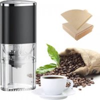 Elektrische Kaffeemühle mit 100 Kaffeefiltern, einstellbarer Mahlgrad, tragbare Mini-Kaffeebohnenmühlen für Zuhause, Büro oder unterwegs, 30 g, 155 ml Elektrische Kaffeemühle mit 100 Kaffeefiltern, einstellbarer Mahlgrad, tragbare Mini-Kaffeebohnenmühlen für Zuhause, Büro oder unterwegs, 30 g, 155 ml von SUNXURY
