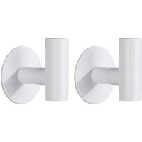 Klebehaken Handtuchhaken für Badezimmer, Edelstahl Wasserdicht Duschhaken Handtuchhalter, Kleiderhaken - 2er Pack, Weiß von SUNXURY