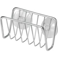 Küchenspülen-Organizer aus Metall – kleiner Halter für Schwamm, Seife, Schrubber – schnell trocknender offener Drahtkorb mit starkem Saugnapf – Küchenspülen-Organizer aus Metall – kleiner Halter für Schwamm, Seife, Schrubber – schnell trocknender offener Drahtkorb mit starkem Saugnapf – von SUNXURY