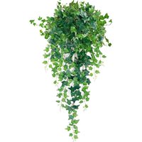 Künstliche Hängepflanze, künstlicher Efeu, 120 cm, Kunstpflanzen für drinnen und draußen, künstlicher grüner Efeu, hängendes Laub, Dekoration für Künstliche Hängepflanze, künstlicher Efeu, 120 cm, Kunstpflanzen für drinnen und draußen, künstlicher grüner Efeu, hängendes Laub, Dekoration für von SUNXURY