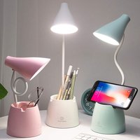 LED-Schreibtischlampe, Schreibtischlampen mit 3 Beleuchtungsmodi und stufenlosem Dimmen, 360° flexible Schwanenhals-Schreibtischlampe mit Stifthalter von SUNXURY