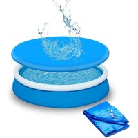 Poolabdeckung, runde Poolabdeckung, schützende Poolabdeckung mit Metallring und Kordelzug, schützt vor Regen und Schadstoffen – Durchmesser: 210 cm Poolabdeckung, runde Poolabdeckung, schützende Poolabdeckung mit Metallring und Kordelzug, schützt vor Regen und Schadstoffen – Durchmesser: 210 cm von SUNXURY