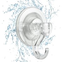 Robuste Haken mit Saugnapf – 2er-Pack wasserdichte, wiederverwendbare Duschhaken – abnehmbar für Fenster, Glastüren, Kleiderbügel, Küchenfliesen, Robuste Haken mit Saugnapf – 2er-Pack wasserdichte, wiederverwendbare Duschhaken – abnehmbar für Fenster, Glastüren, Kleiderbügel, Küchenfliesen, von SUNXURY