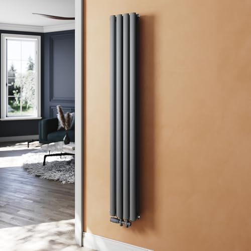 SUNXURY Badheizkörper 239x1600mm Design Heizkörper Röhrenheizkörper Vertikal Paneelheizkörper Doppellagig mit Multiblock Mittelanschluss Anthrazit SUNXURY Badheizkörper 239x1600mm Design Heizkörper Röhrenheizkörper Vertikal Paneelheizkörper Doppellagig mit Multiblock Mittelanschluss Anthrazit von SUNXURY