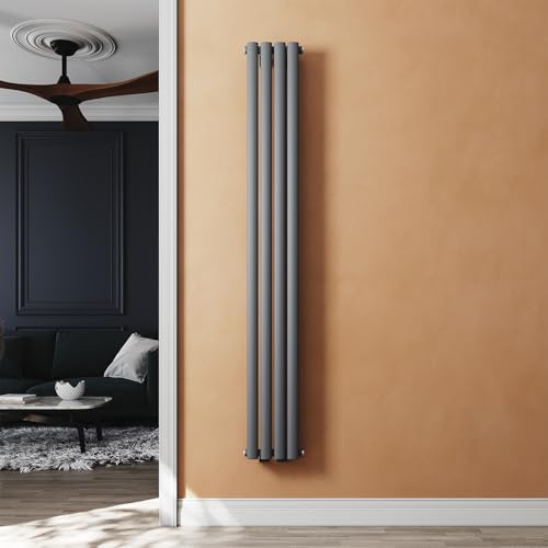 SUNXURY Badheizkörper 239x1800mm Design Röhrenheizkörper Vertikal Paneelheizkörper Einlagig Heizkoerper Anthrazit SUNXURY Badheizkörper 239x1800mm Design Röhrenheizkörper Vertikal Paneelheizkörper Einlagig Heizkoerper Anthrazit von SUNXURY