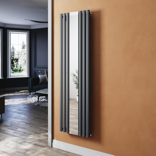 SUNXURY Badheizkörper 504x1800mm Anthrazit Röhrenheizkörper Vertikal Einlagig Paneelheizkörper mit Spiegel Mittelanschluss Heizung SUNXURY Badheizkörper 504x1800mm Anthrazit Röhrenheizkörper Vertikal Einlagig Paneelheizkörper mit Spiegel Mittelanschluss Heizung von SUNXURY