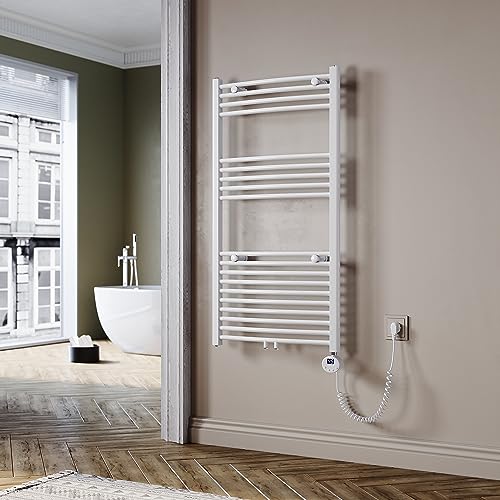 SUNXURY Badheizkörper Elektrisch Weiß 1150x600 mm Gebogen Handtuchwärmer Handtuchheizkörper Elektrisch mit Mini-Thermostat Auswählbar Panel Handtuchhalter Wasser Mittelanschluss 600 Watt SUNXURY Badheizkörper Elektrisch Weiß 1150x600 mm Gebogen Handtuchwärmer Handtuchheizkörper Elektrisch mit Mini-Thermostat Auswählbar Panel Handtuchhalter Wasser Mittelanschluss 600 Watt von SUNXURY