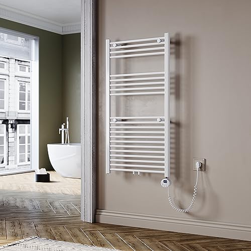 SUNXURY Badheizkörper Elektrisch Weiß 1150x600 mm Handtuchheizkörper Elektrisch mit Mini-Thermostat Auswählbar Panel Handtuchhalter Wasser Mittelanschluss 600 Watt SUNXURY Badheizkörper Elektrisch Weiß 1150x600 mm Handtuchheizkörper Elektrisch mit Mini-Thermostat Auswählbar Panel Handtuchhalter Wasser Mittelanschluss 600 Watt von SUNXURY