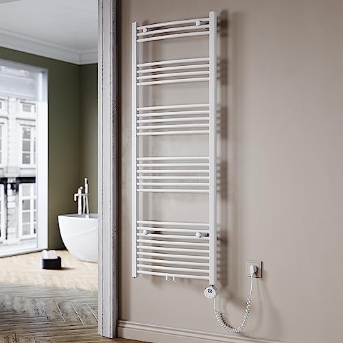 SUNXURY Badheizkörper Elektrisch Weiß 1640x600 mm Gebogen Handtuchwärmer Handtuchheizkörper Elektrisch mit Mini-Thermostat Auswählbar Panel Handtuchhalter Wasser Mittelanschluss 900 Watt SUNXURY Badheizkörper Elektrisch Weiß 1640x600 mm Gebogen Handtuchwärmer Handtuchheizkörper Elektrisch mit Mini-Thermostat Auswählbar Panel Handtuchhalter Wasser Mittelanschluss 900 Watt von SUNXURY