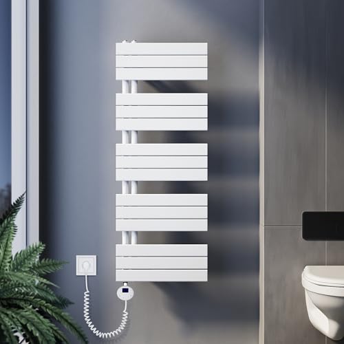SUNXURY Badheizkörper Elektrisch mit Thermostat 1314x500mm 800 Watt Weiß, Panel Handtuchhalter Elektrisch Flach Handtuchtrokner Handtuchheizkörper mit Heizstab SUNXURY Badheizkörper Elektrisch mit Thermostat 1314x500mm 800 Watt Weiß, Panel Handtuchhalter Elektrisch Flach Handtuchtrokner Handtuchheizkörper mit Heizstab von SUNXURY
