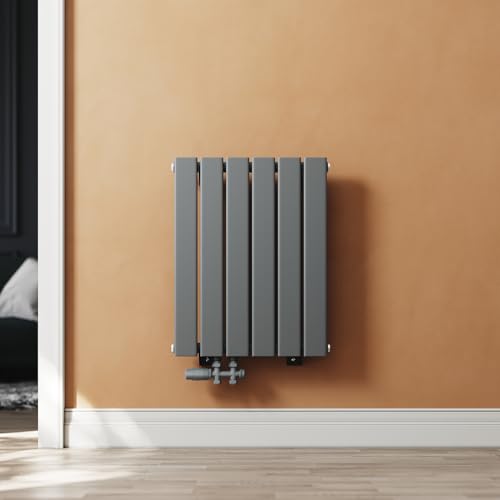 SUNXURY Badheizkörper Klein 600x465 mm Vertikal Flachheizkörper Seitenanschluss Anthrazit Handtuchwärmer Einlagig Wandheizkörper mit Anthrazit Multiblock Thermostat SUNXURY Badheizkörper Klein 600x465 mm Vertikal Flachheizkörper Seitenanschluss Anthrazit Handtuchwärmer Einlagig Wandheizkörper mit Anthrazit Multiblock Thermostat von SUNXURY
