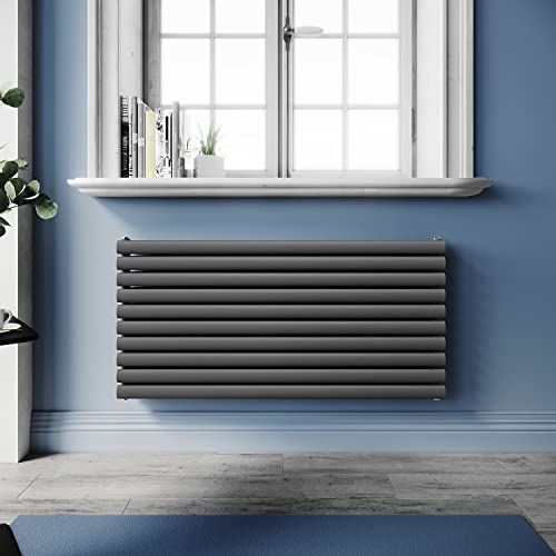SUNXURY Design Heizkörper Röhrenheizkörper 593x1200mm Horizontal Doppellagig Heizkoerper Seitenanschluss Anthrazit Badheizkörper SUNXURY Design Heizkörper Röhrenheizkörper 593x1200mm Horizontal Doppellagig Heizkoerper Seitenanschluss Anthrazit Badheizkörper von SUNXURY