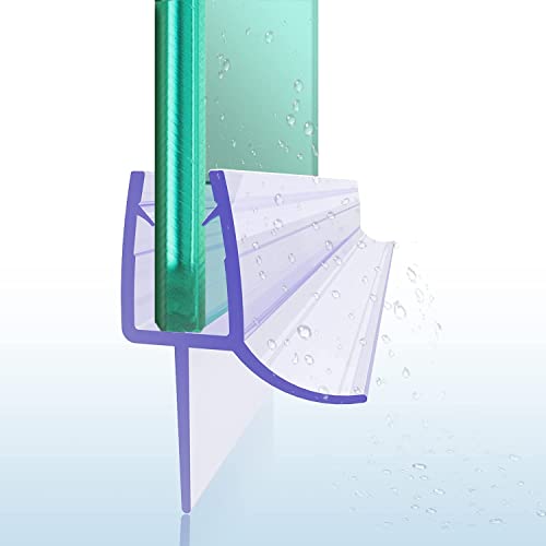 SUNXURY Duschdichtung 120cm Wasserabweiser Duschdichtungen Für 5mm 6mm glas PVC Einstellbare Dichtung Duschdichtung Duschdichtungen von SUNXURY
