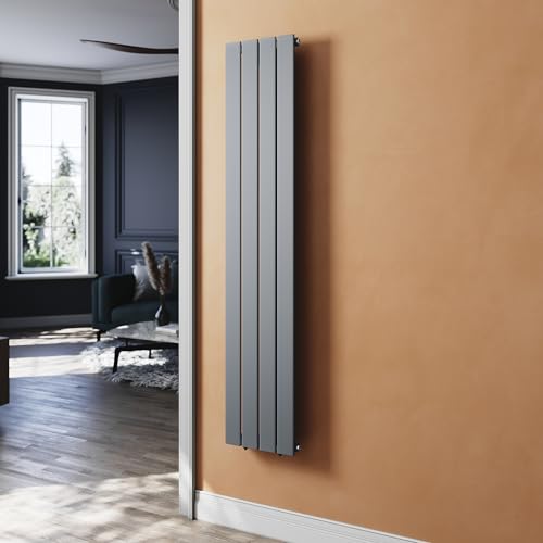 SUNXURY Heizkörper Flachheizkörper Anthrazit 1600 x 311 mm Heizkörper für Badezimmer Vertikal Design Einlagig Paneelheizkörper Badheizkörper Mittelanschluss SUNXURY Heizkörper Flachheizkörper Anthrazit 1600 x 311 mm Heizkörper für Badezimmer Vertikal Design Einlagig Paneelheizkörper Badheizkörper Mittelanschluss von SUNXURY