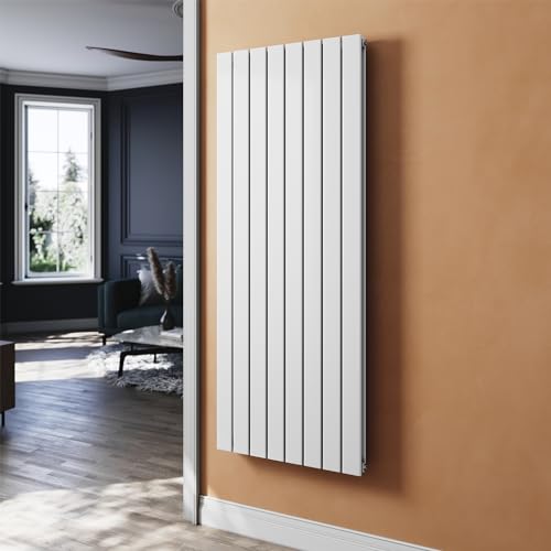 SUNXURY Heizkörper Flachheizkörper Weiß 1600 x 616 mm Heizkörper für Badezimmer Vertikal Design Doppellagig Paneelheizkörper Badheizkörper Mittelanschluss von SUNXURY
