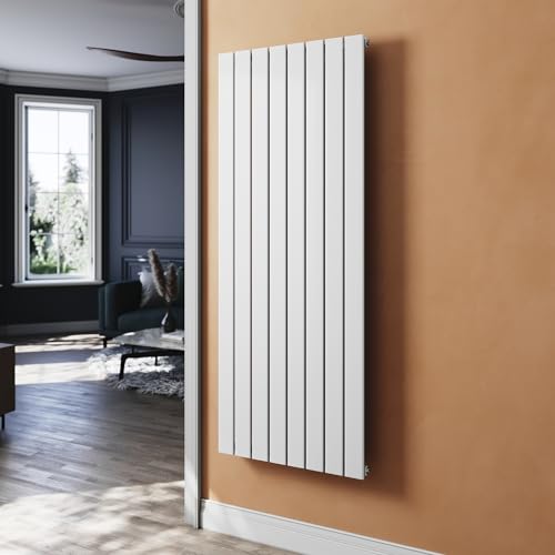 SUNXURY Heizkörper Flachheizkörper Weiß 1600 x 616 mm Heizkörper für Badezimmer Vertikal Design Einlagig Paneelheizkörper Badheizkörper Mittelanschluss von SUNXURY