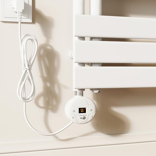 SUNXURY Heizstab mit Thermostat 1000W Programmierbare Elektroheizstab mit Temperaturregelung und Timerfunktion für Heizkörper Handtuchheizkörper Handtuchwärmer WiFi Kann Steuerung per Tuya App SUNXURY Heizstab mit Thermostat 1000W Programmierbare Elektroheizstab mit Temperaturregelung und Timerfunktion für Heizkörper Handtuchheizkörper Handtuchwärmer WiFi Kann Steuerung per Tuya App von SUNXURY