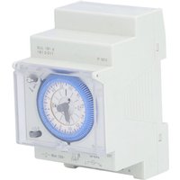 SUNXURY Mechanische Zeitschaltuhr 24 Stunden DIN-Schiene mit Gangreserve SUL 181d 110‑230V von SUNXURY