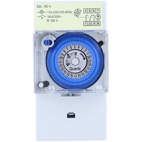 SUNXURY SUL181h Mechanischer Timer, 24-Stunden-Quarz-Timer, modulare Uhr, Relaisschalter, 110230VAC 16A von SUNXURY