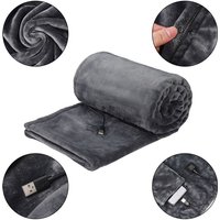 SUNXURY USB-Heizdecke, 5 V, 135 x 79 cm, Dunkelgrau SUNXURY USB-Heizdecke, 5 V, 135 x 79 cm, Dunkelgrau von SUNXURY