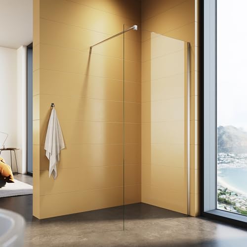 SUNXURY Walk In Duschtrennwand 70x200cm Duschwand 8mm ESG Glas mit Nano einfach-Reinigung Beschichtung, ausgestattet mit einer festen Haltestange Walk In Duschwand für Badezimmer SUNXURY Walk In Duschtrennwand 70x200cm Duschwand 8mm ESG Glas mit Nano einfach-Reinigung Beschichtung, ausgestattet mit einer festen Haltestange Walk In Duschwand für Badezimmer von SUNXURY