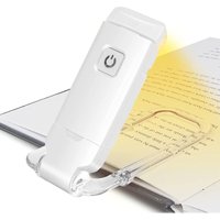 USB-Leselicht, wiederaufladbare LED-Leselampe mit Clip-on-Leselicht zum Lesen im Bett, 3-stufig einstellbare Helligkeit, faltbare Mini-Clip-Lampe USB-Leselicht, wiederaufladbare LED-Leselampe mit Clip-on-Leselicht zum Lesen im Bett, 3-stufig einstellbare Helligkeit, faltbare Mini-Clip-Lampe von SUNXURY