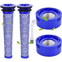 V7 V8-Filter für Dyson V7 V8 SV10 SV11 Animal Plus Extra Absolute Motorhead Fluffy Staubsaugerfilter, 2 HEPA-Nachfilter und 2 Vorfilter, ersetzt V7 V8-Filter für Dyson V7 V8 SV10 SV11 Animal Plus Extra Absolute Motorhead Fluffy Staubsaugerfilter, 2 HEPA-Nachfilter und 2 Vorfilter, ersetzt von SUNXURY