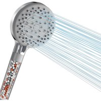 Wassersparender Duschkopf, 5 Strahlarten, Duschkopf mit Filter, Handbrause mit 3-Schicht-Filtration und zusätzlichen Steinen, Wassersparender Duschkopf, 5 Strahlarten, Duschkopf mit Filter, Handbrause mit 3-Schicht-Filtration und zusätzlichen Steinen, von SUNXURY
