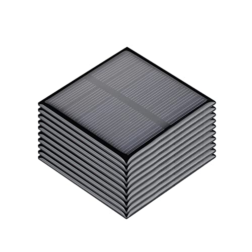 SUNYIMA 10 Stück Mini Solarzellen Solarsystem Kit 60mm x 60mm 5.5V 80mA für DIY Mikro Solarmodule, Spielzeug, Photovoltaikzellen von SUNYIMA