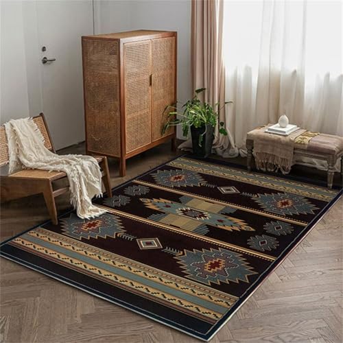 SUNYRDSM Bettvorleger Waschbar Deko Schlafzimmer 60X90CM Der farbenfrohe geometrische Druck ist weich und dekorativ und dennoch langlebig Wohnzimmerteppich von SUNYRDSM