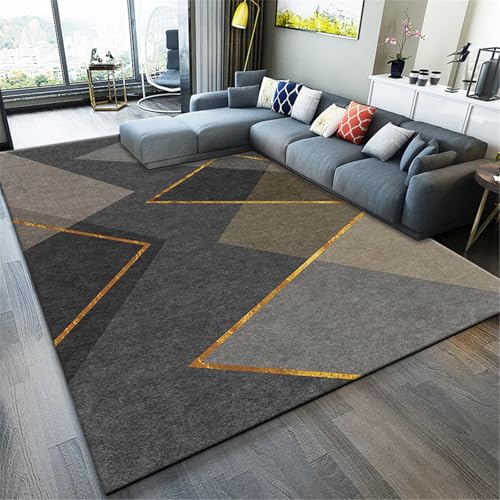 SUNYRDSM Couch Wohnzimmer Teppich waschbar Helles minimalistisches Grau Fußbodenheizung geeigneter Teppichläufer 90X200CM von SUNYRDSM