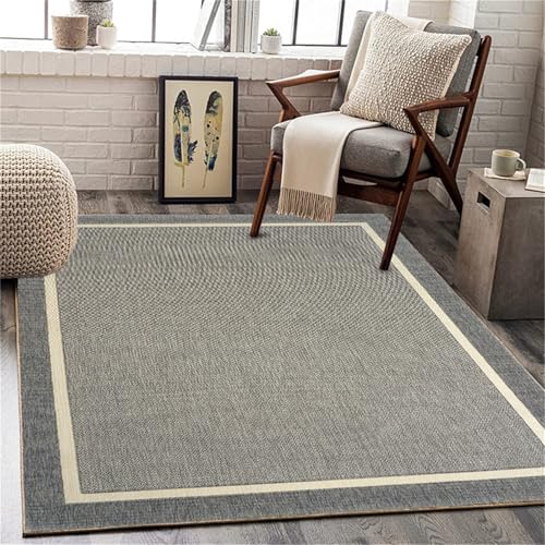 SUNYRDSM Flur Teppich Läufer Läufer Teppich Graues rechteckiges Wohndekor Anpassbar 140X200CM von SUNYRDSM