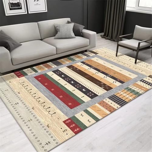 SUNYRDSM Küchenteppich rutschfest waschbarer Moderne geometrische Liniendekoration lauferteppich für Schlafzimmer, Badezimmer, Flur, Esszimmer 60X100CM von SUNYRDSM