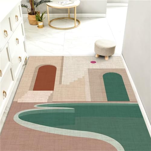 SUNYRDSM Teppich Büro Kinderzimmer Teppich Mädchen 120X160CM Schlafzimmerteppich im modernen Stil mit geometrischem Design und unregelmäßigem Muster, schallisoliert Outdoor Carpet von SUNYRDSM