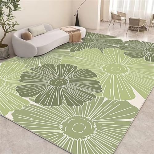 SUNYRDSM Teppich Deko Schlafzimmer Teppichläufer Moderner Stil Blumendekoration lässig Wohnzimmer Teppich Wird Nicht allergisch Sein Autdoorteppich 200x290cm von SUNYRDSM