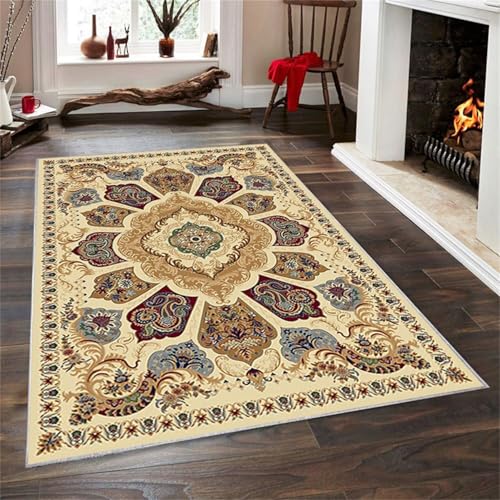 SUNYRDSM Teppich Klein Deko Schlafzimmer 60X100CM Schöne dekorative Farbgestaltung Wohnzimmerbereich Dekoration Pflegeleicht waschbar Mädchen Teppich von SUNYRDSM