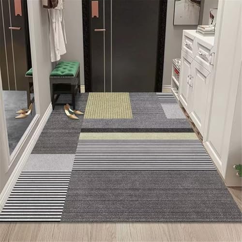SUNYRDSM Teppich Mädchen Jugendzimmer pflegeleicht Gross Helle minimalistische graue Linien für Wohnzimmer Kinderzimmer 200X300CM von SUNYRDSM