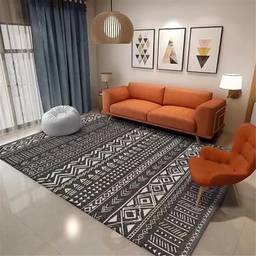 SUNYRDSM Teppich Schreibtischstuhl Rutschfester Moderne geometrische Liniendekoration klein für Terrasse Wohnzimmer & Küche 70X200CM SUNYRDSM Teppich Schreibtischstuhl Rutschfester Moderne geometrische Liniendekoration klein für Terrasse Wohnzimmer & Küche 70X200CM von SUNYRDSM